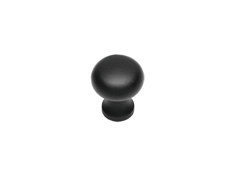Intersteel Meubelknop Paddenstoel 30 mm smeedijzer zwart