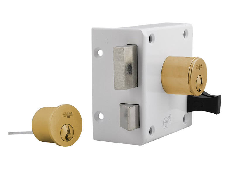 Oplegcilinderslot met losse Messing cilinder SKG2 Din rechts Doornmaat 50mm DR2, inclusief 3 sleutels