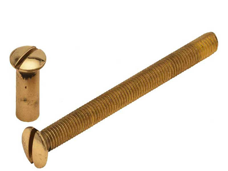 Patentbout messing m5 x 60 met huls