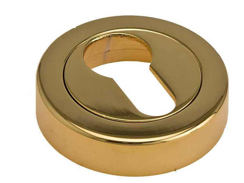 Profielcilinderrozet Messing PVD Silvia