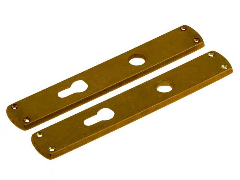 Langschild Cilinder Antiek messing Antiki 230 x 38 mm  PC 72
