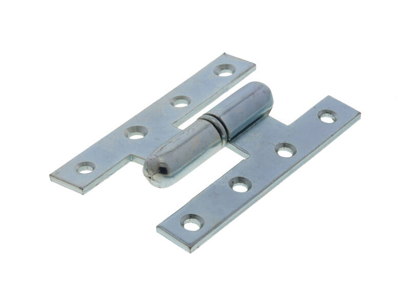 Franse Paumelle scharnier ijzer gegalvaniseerd 110x70mm DIN-rechts