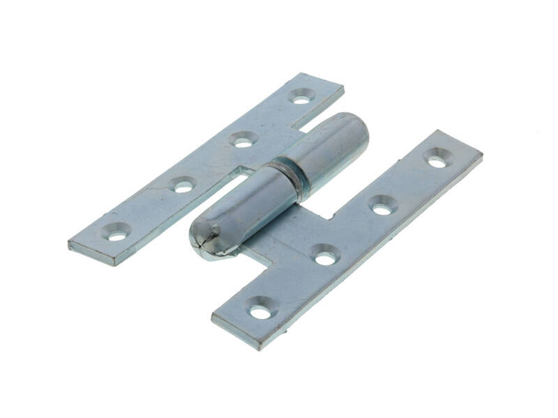 Franse Paumelle scharnier ijzer gegalvaniseerd 110x70mm DIN-links