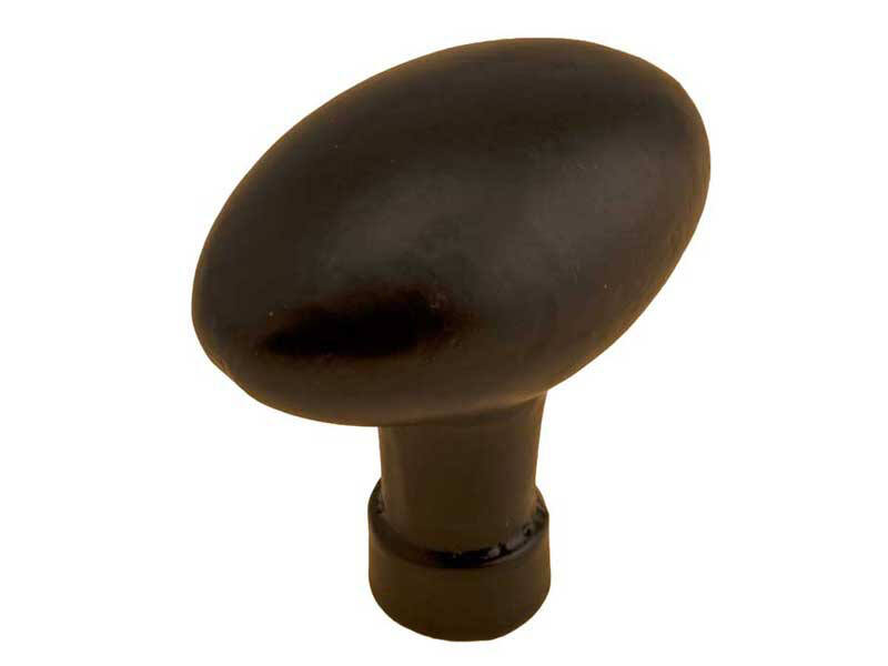 Meubelknop Zwart Ovalidoom 51 x 32 mm
