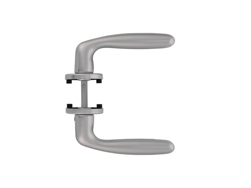 Intersteel Deurkruk Sigaar met ronde rozet 50x7mm Aluminium