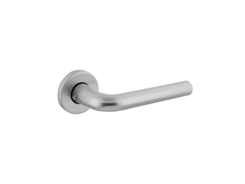 Intersteel Deurkruk Derby op rond rozet 50x7mm Aluminium