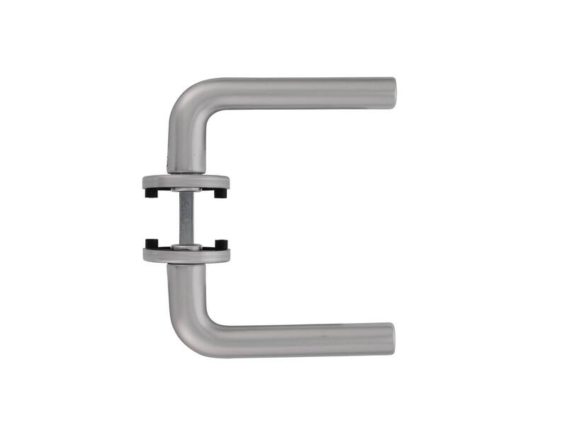 Intersteel Deurkruk Derby op rond rozet 50x7mm Aluminium