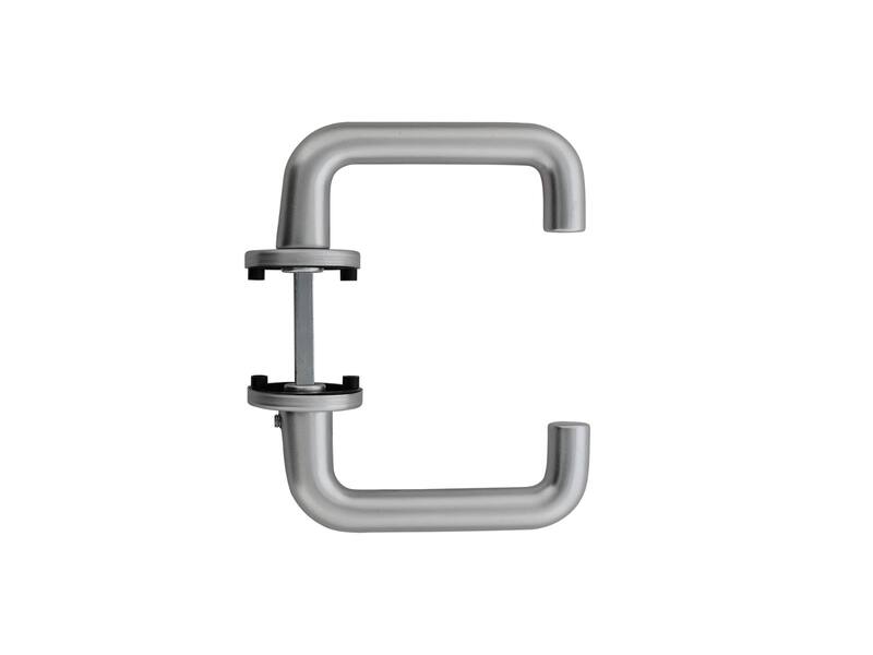 Intersteel Deurkruk Rond met rond rozet 50x7mm Aluminium