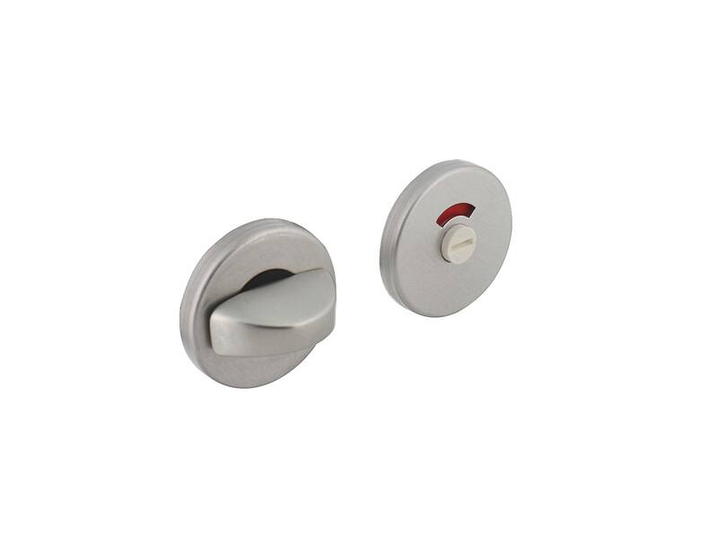 Intersteel Rozet met toilet-/badkamersluiting rond 50x7 mm aluminium