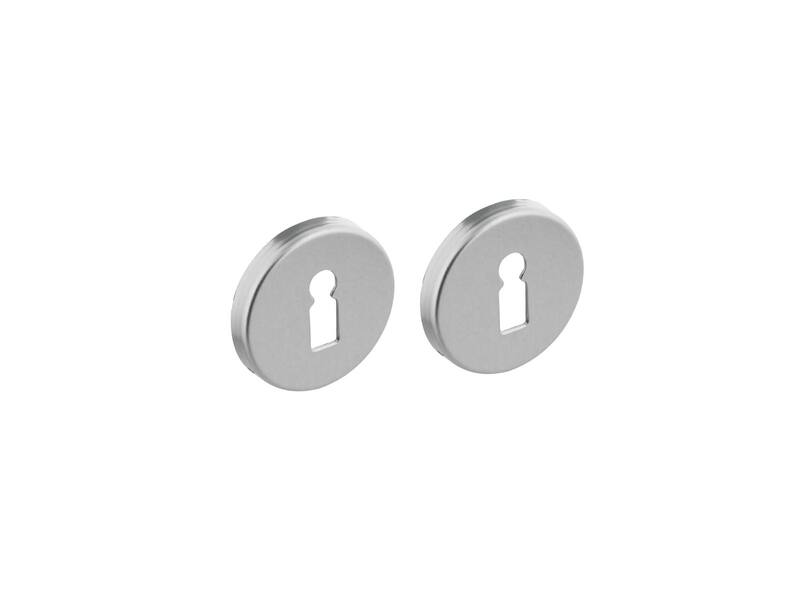 Sleutelrozetten met sleutelgat rond 50x7 mm aluminium