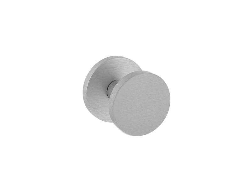 Intersteel Voordeurknop Rond rond 55 mm eenzijdige montage aluminium
