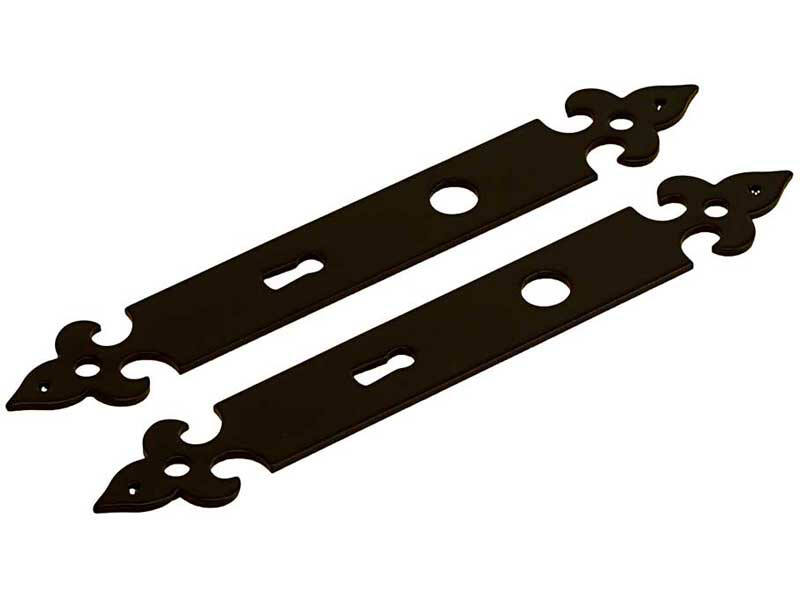 Langschild Sleutel Zwart gelakt Lelie 270 x 43 mm SL 56
