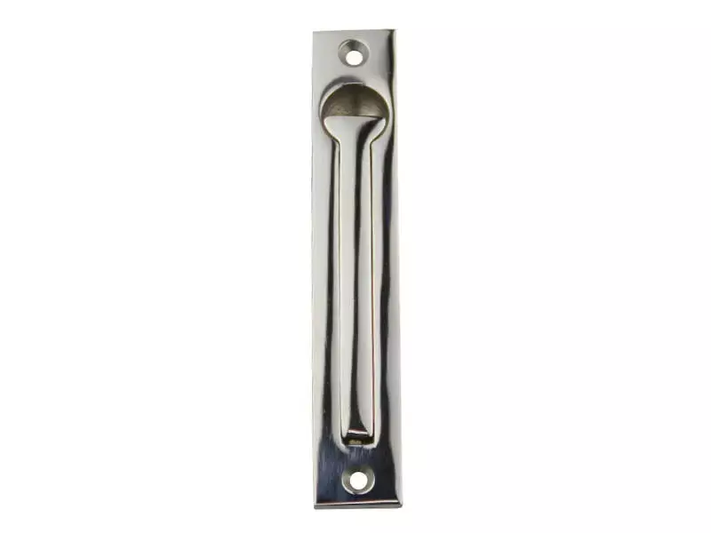 Schuifdeurtrekker kamer en suite Nikkel 120x20mm