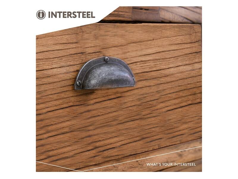 Intersteel Meubelgreep Komgreep 97 mm oud grijs
