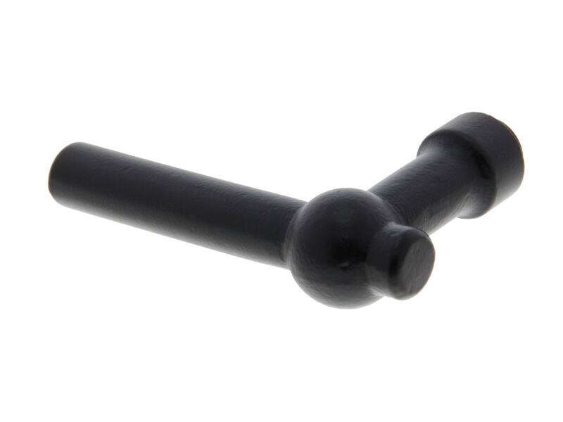 Gatdeel Zwart L-model rond ls