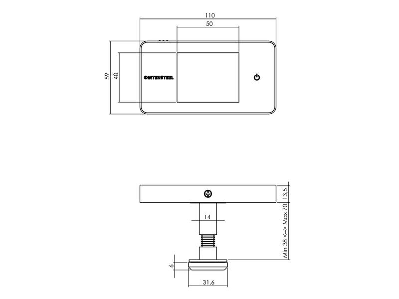 Intersteel Digitale deurcamera Basic
