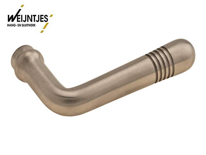 Gatdeel Mat nikkel Art Deco 106 mm rs
