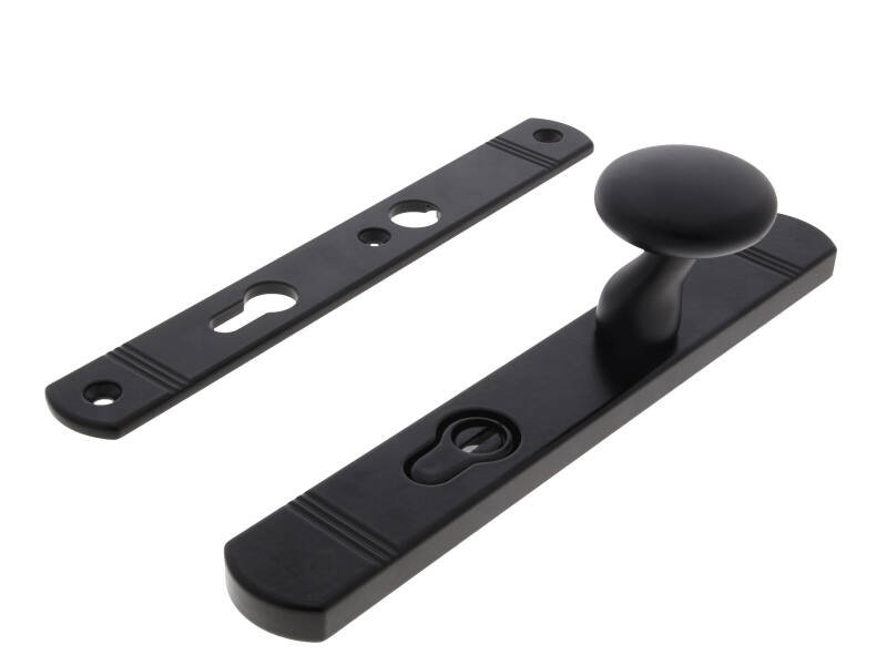 Veiligheidsgarnituur kerntrek Zwart met knop PC72 SKG3 Art Deco