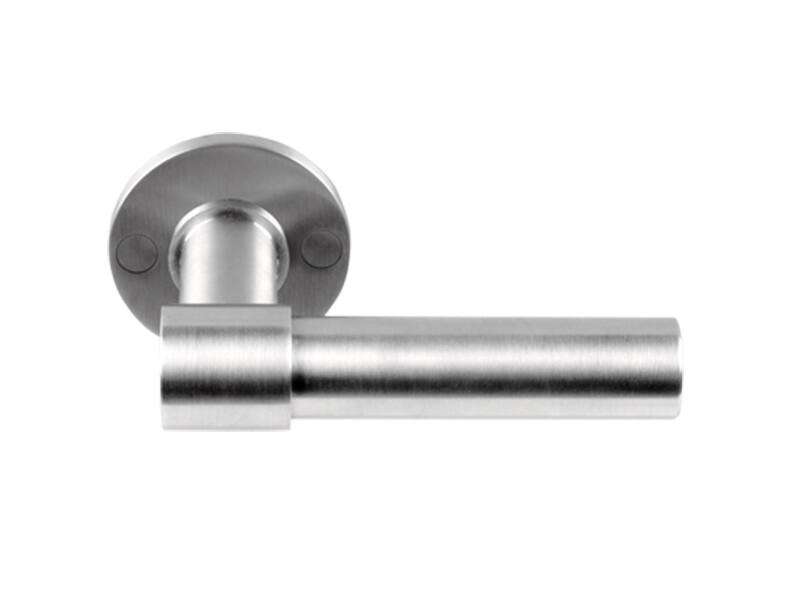Deurkruk RVS One Piet Boon op verende rozet PBL20XL/50