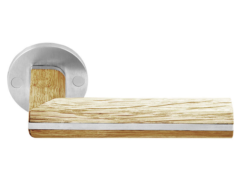 Gatdeel rechts Eiken Two Piet Boon op verende rozet PBL22/50 22mm