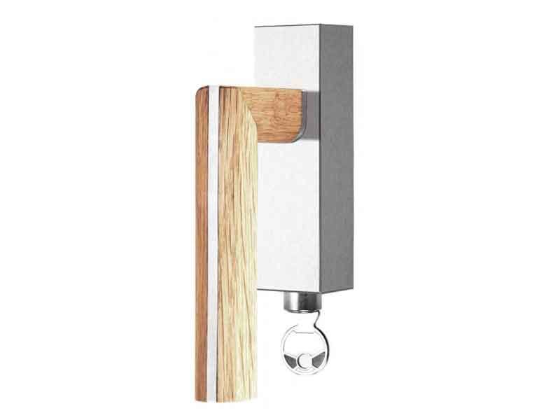 Draaikiep raamkruk Eiken Two Piet Boon PBL22 links Afsluitbaar. 120mm