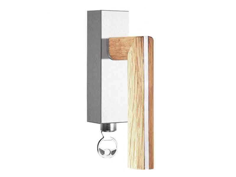 Draaikiep raamkruk Eiken Two Piet Boon PBL22 rechts Afsluitbaar. 120mm
