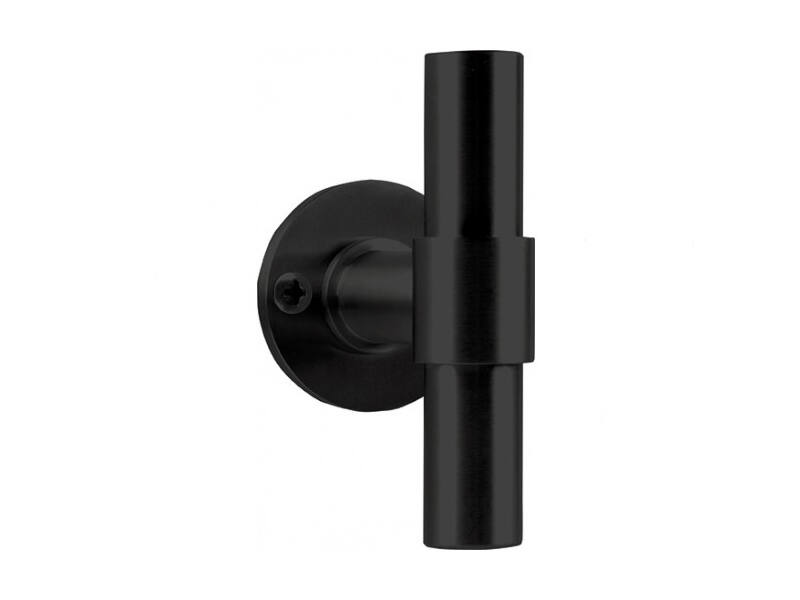 Deurknop Zwart One Piet Boon PBT20V, Vast op rozet