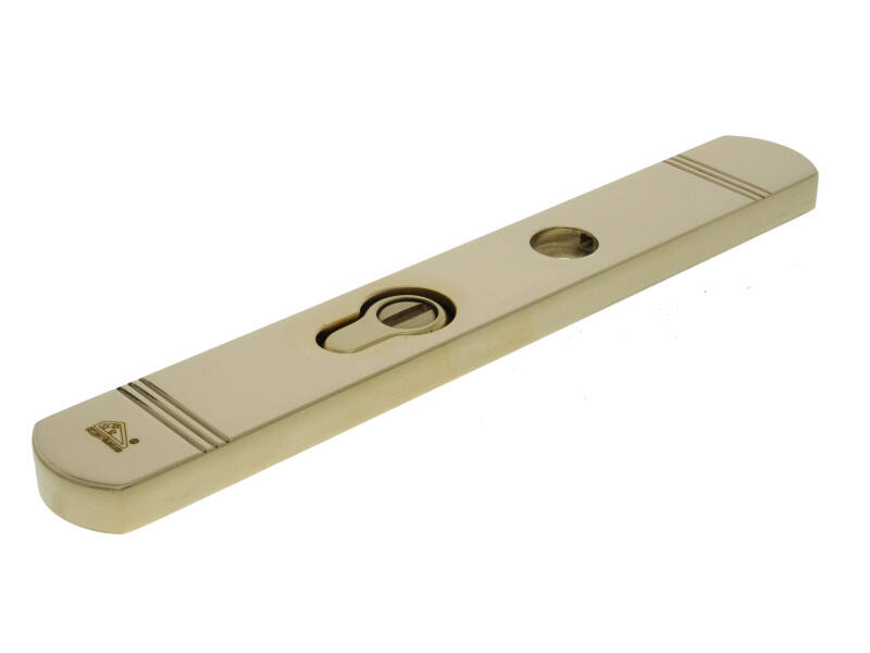 Veiligheidsschild kerntrek buiten Messing Art Deco PC55 SKG3