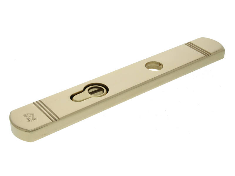 Veiligheidsschild kerntrek buiten Messing Art Deco PC72 SKG3