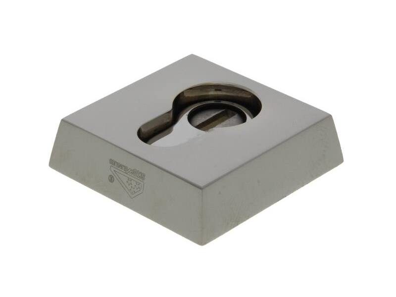 Veiligheidsrozet met kerntrekbeveiliging "buitenzijde" Mat nikkel PVD Bauhaus 55mm SKG 3