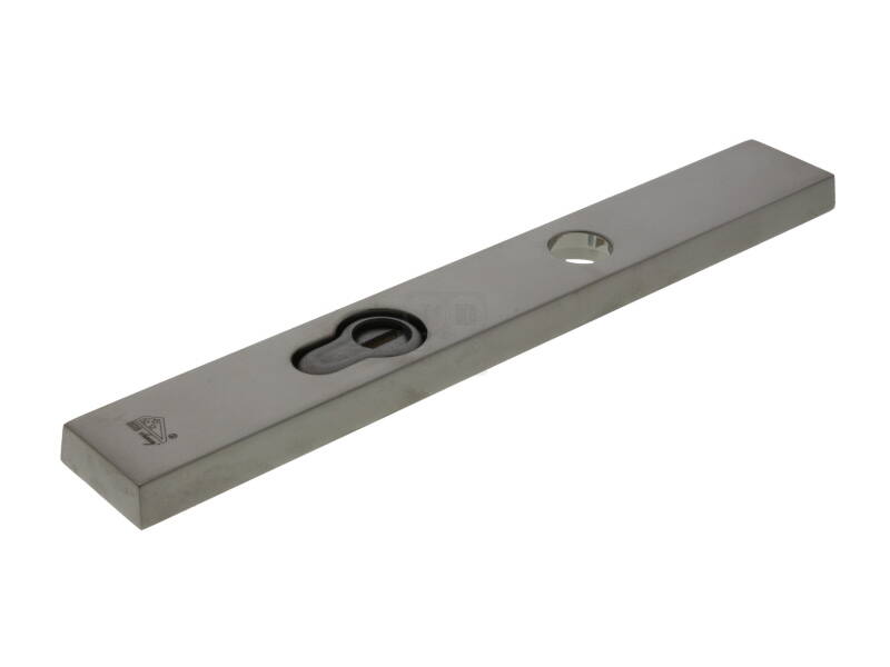 Veiligheidsschild kerntrek Mat nikkel PVD Smal PC92 SKG3