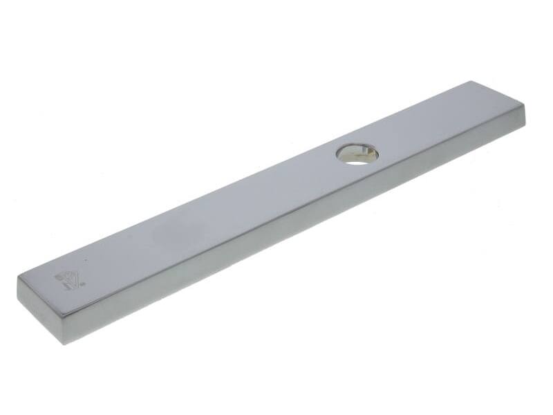 Veiligheidsschild buiten Chroom Smal Blind SKG3