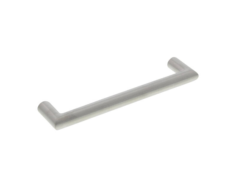 Meubelgreep Rvs Haaks rond 12 x 128 mm