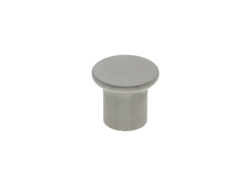 Meubelknop Rvs Paddestoel plat 30 x 25 mm
