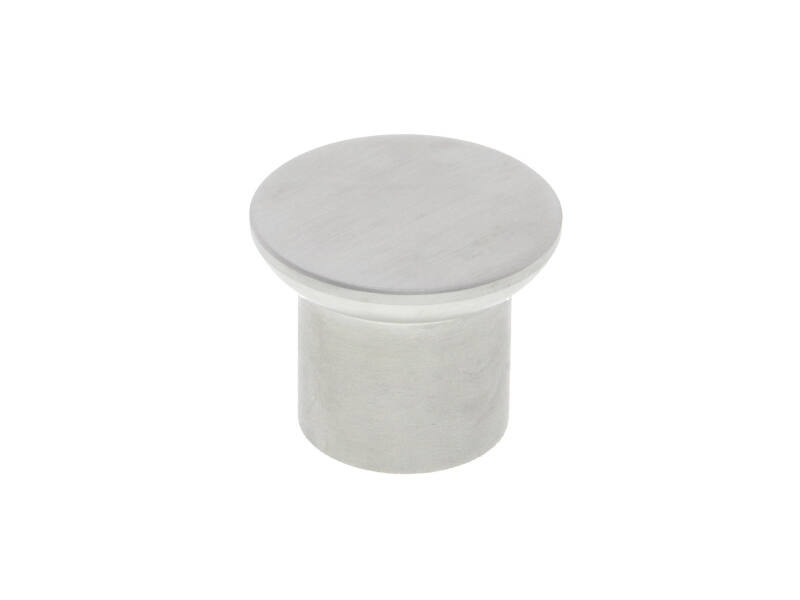 Meubelknop Rvs Paddestoel plat 35 x 27 mm