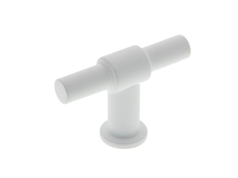 Meubelknop Mat wit T-modello