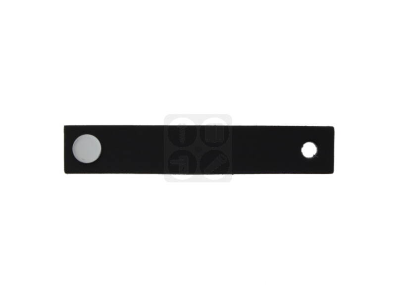 Meubeltrekker Zwart Leer Chroom 65 mm