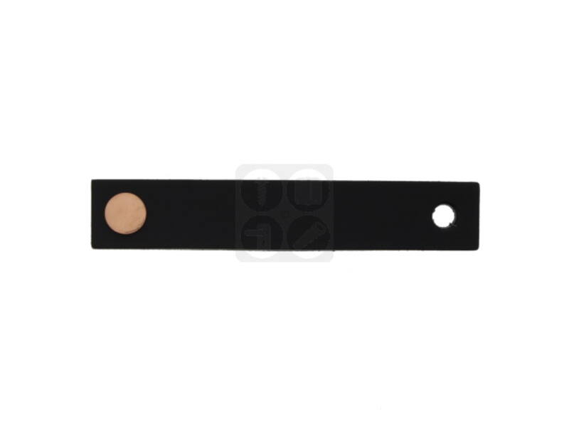 Meubeltrekker Zwart Leer koper 65 mm