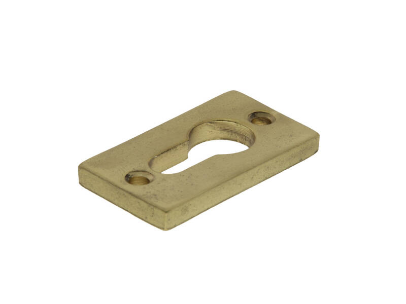 Profielcilinderrozet Messing Jolie rechthoek 33x55mm