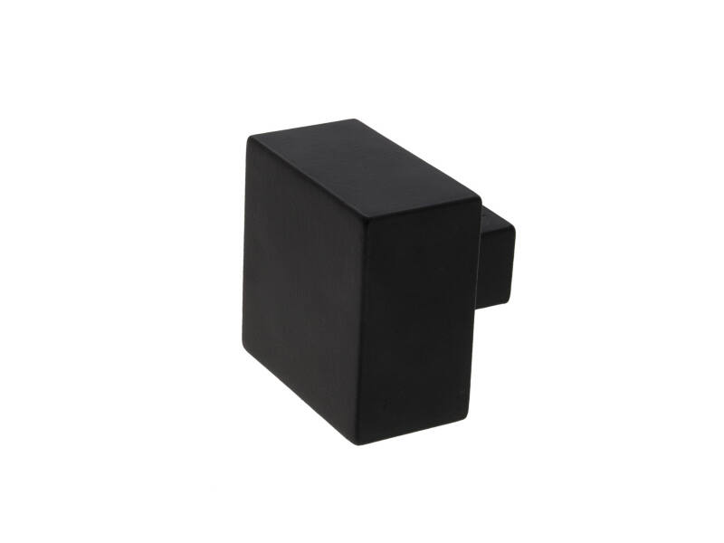 Voordeurknop Zwart Jolie One vierkant 65mm