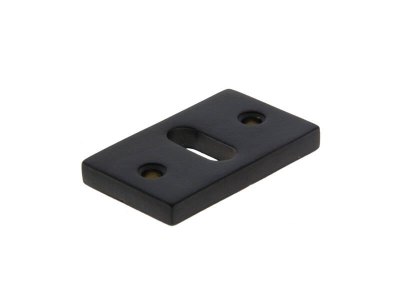 Sleutelrozet Zwart Jolie rechthoek horizontaal 55x33mm