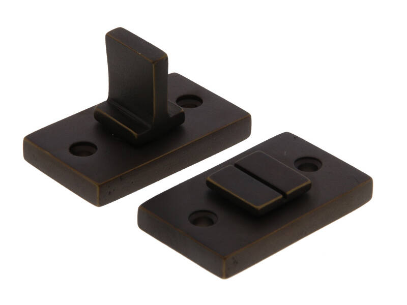 WC-garnituur Verbronsd Jolie rechthoek 55x32mm