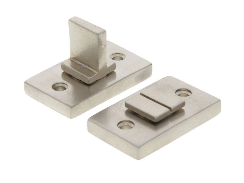 WC-garnituur Verzilverd Jolie rechthoekig 55x32mm