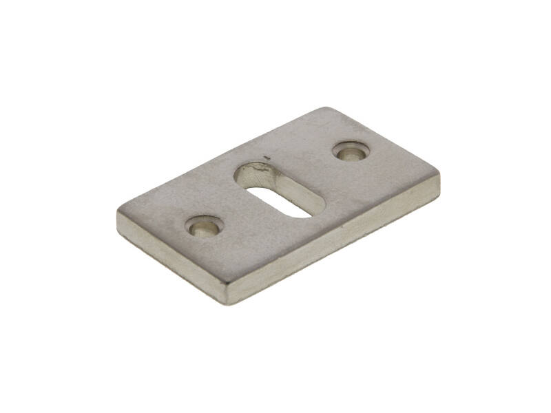Sleutelrozet Verzilverd Jolie rechthoek horizontaal 55x33mm