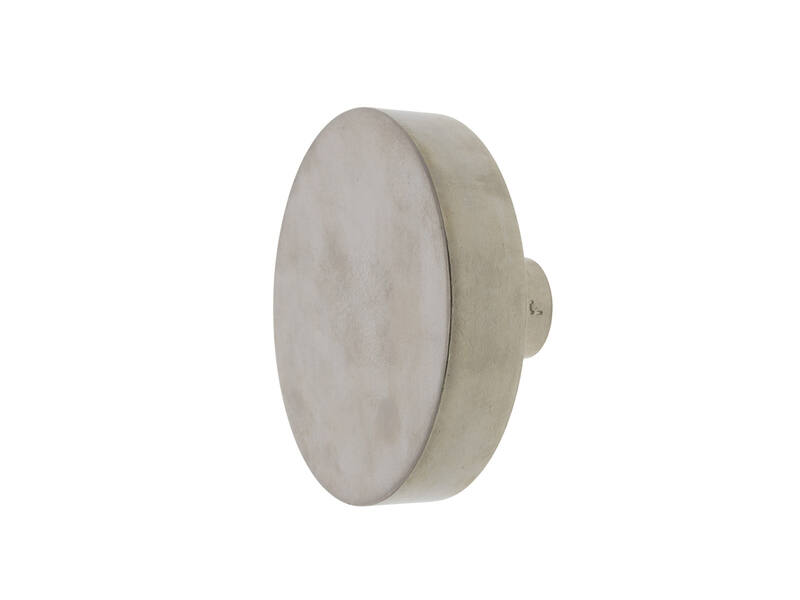 Voordeurknop Verzilverd Jolie Lune rond 120mm