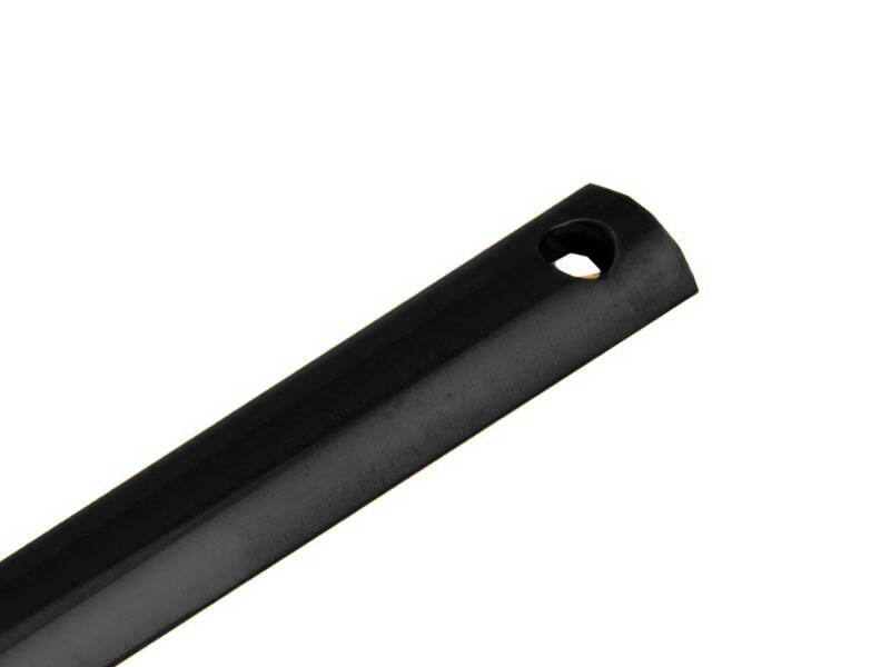 Espagnoletstang Zwart halfrond, lengte 150cm