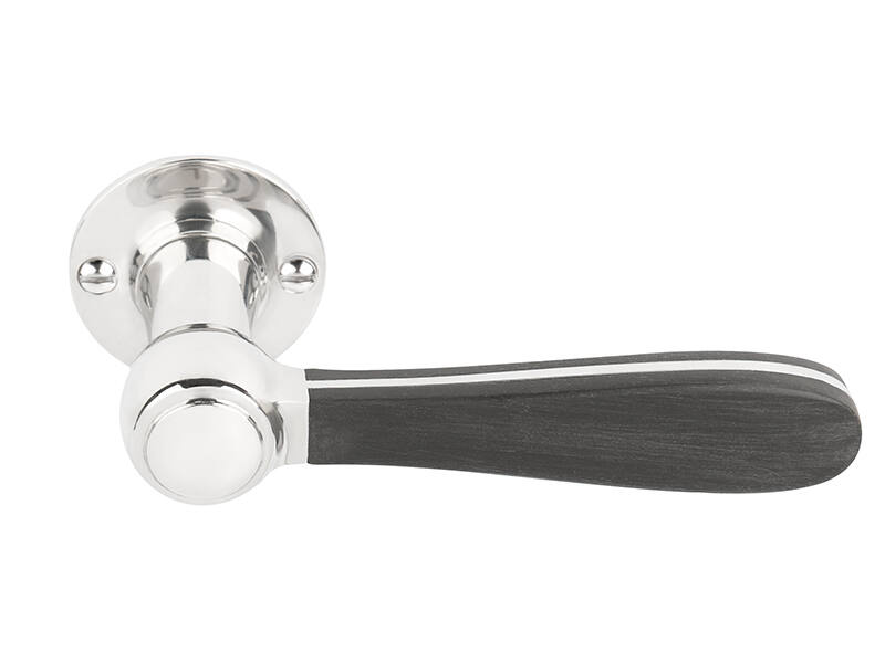 Deurkruk RVS gepolijst/zwart Bosco Lazaro Rosa-Violan LZ100-G