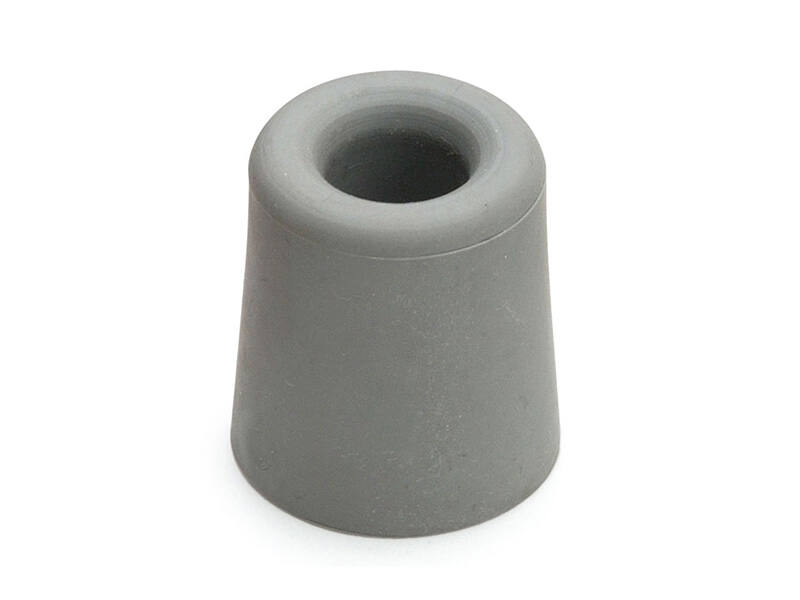 Deurstopper Grijs rubber rond 30mm Hoogte 24mm