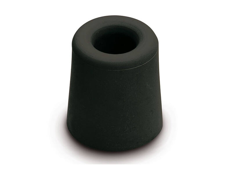 Deurstopper Zwart rubber rond 30mm Hoogte 33mm