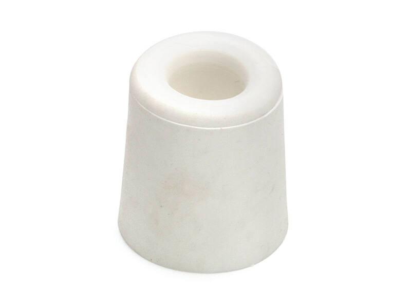 Deurstopper Wit rubber rond 37mm Hoogte 48mm